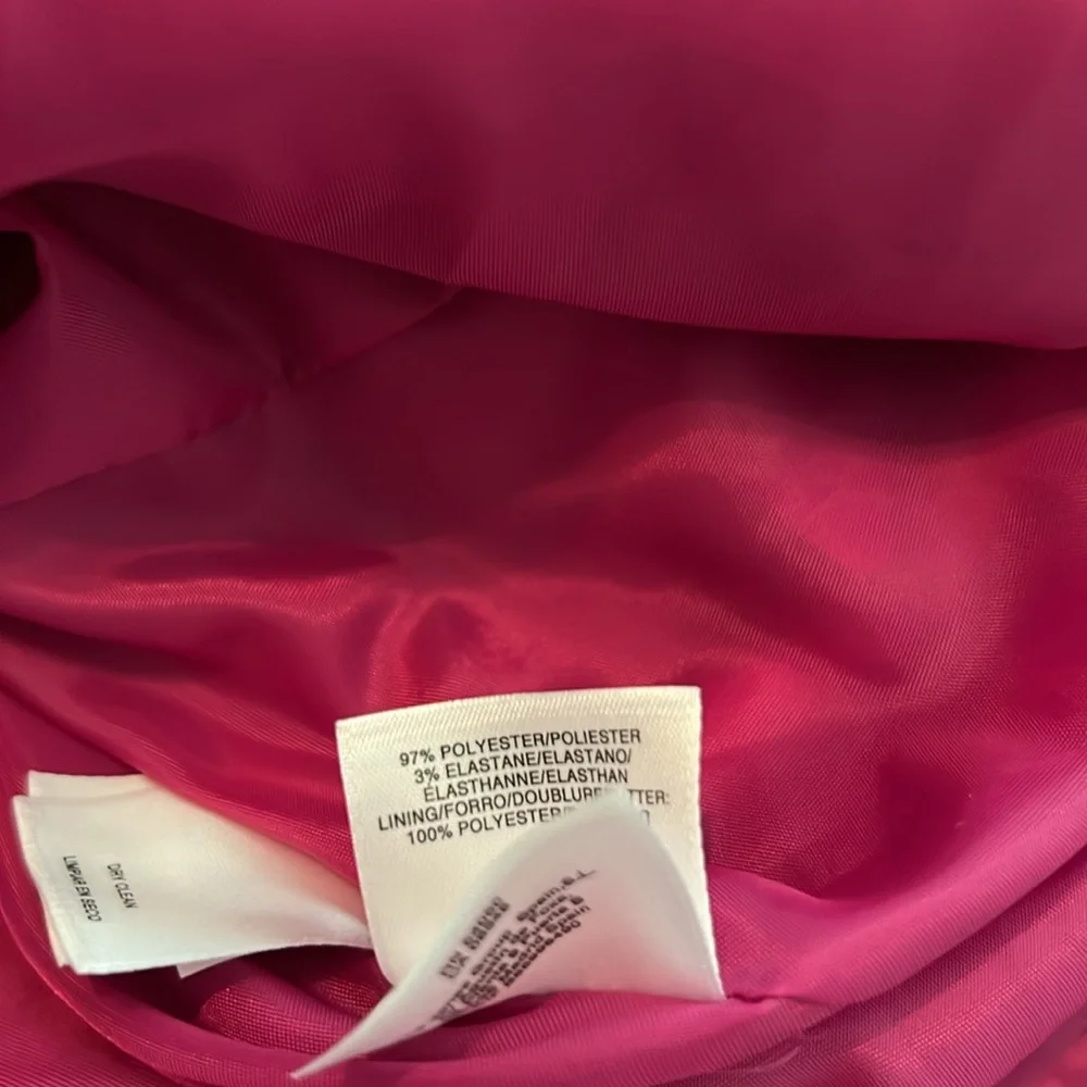 Kasper Fuchsia Collarless Blazer - Picture 10 of 10